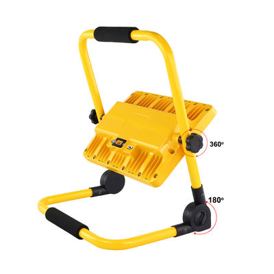 Yellow Rechargeable Portable LED Work Light Foldable 2000 Lumen 48w 85w 90w 7 Inch